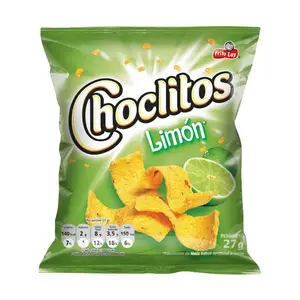 Choclitos Limón 27g | Crunchy Puffed Corn Snack with Zesty Lime Flavor, Single Serve