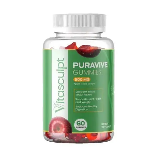 Puravive Gummies vitasculpt – ACV for Weight, Blood Sugar & Digestion