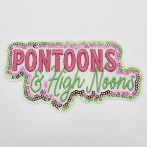 Pontoons & Hight Noons Embroidered HAT/POCKET Patch