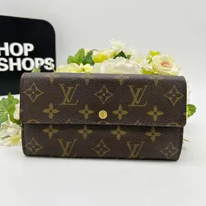 Pre-owned Louis Vuitton As Shown Shoulder Bags Monogram Sarah Wallet Classic Flap Long Wallet lv8907ff
