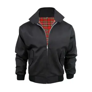 2025 New Autumn Harrington Retro British Bomber Jacket Classic Plus Size Loose Men's Couple Jacket
