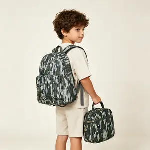 Kids' Dark Camo Hunting Backpack, 17-Inch Lightweight and Unisex for Back to School and Outdoor Adventures, Camouflage Backpack