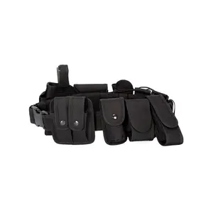 Tactical belt, security duty equipment, outdoor performance, multi-pocket security belt, ten-piece gun bag belt.