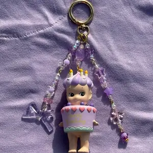 Purple Birthday Sonny Keychain