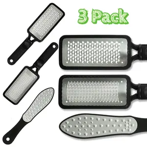 3 Piece Feet Scraper for Dead Skin Stainless Steel Pedicure Filer Foot Skin Repair Tool Beauty & Personal Care