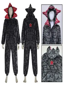 Winter Pajamas Stranger Pajamas Demogorgon Plant Adult Onesie With Cozy Flannel Pajamas For Holiday Parties Chomper Cosplay