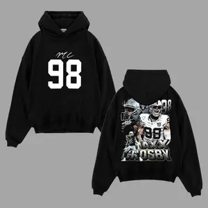 [Winter Clothing] Raider Nation Clothing Maxx Crosby 98 Cotton Hoodie T-Shirt (Made in USA), Vulture Wild Grand Slam Fan Shirt, Las Vegas Football Shirt, Game Day Clothing, Gift for Football Fans, Football Game Day Pattern T-Shirt Top Perfect Gift