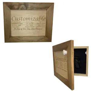 Recessed Decorative Hidden Gun Storage Personalized and Customizable to Safely and Securely Store Your Gun In The Wall