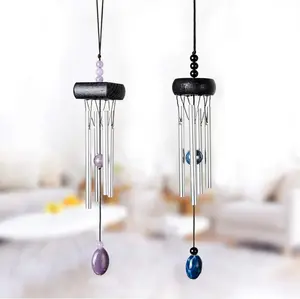 Pack of 2 Beautiful Garden Chimes, Portable Metal Wind Chimes for Home Garden Decoration, Small Size Creative Design Wind Chimes