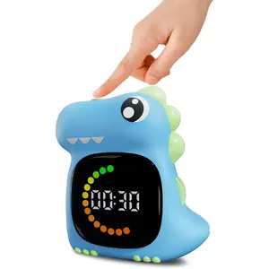 Visual Timer for  Light Blue Dinasuor  Timer Visual Led Rechargeable  Timer Visual Countdown for Classroom Home Studing Playing
