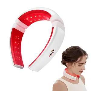 Portable 630nm Red Light & 850nm Infrared Neck Therapy Device with Heat – Portable Pain Relief & Muscle Relaxation for Neck Care