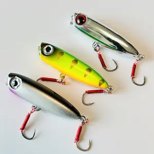 Ultra-Realistic Mini Popper Lure for Topwater Bass & Predator Fishing
