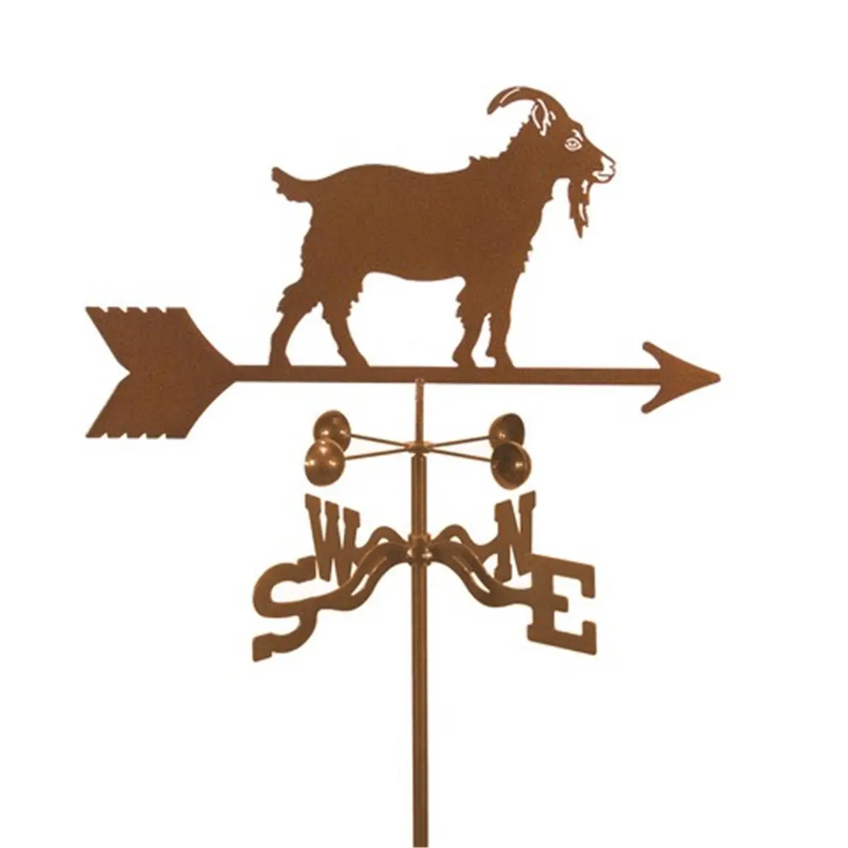EZ Vane  Goat Weathervane with Four Sided Mount