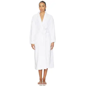 LUNYA Spa Terry Robe in Sincere White