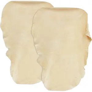 Chamois Cloth for Car 2 Pack Shammy Towel 24'' x 16'' (2.58 sq ft Each) Super Absorbent Drying Towel Real Leather Lint Free Streak Free Wash Auto Detailing