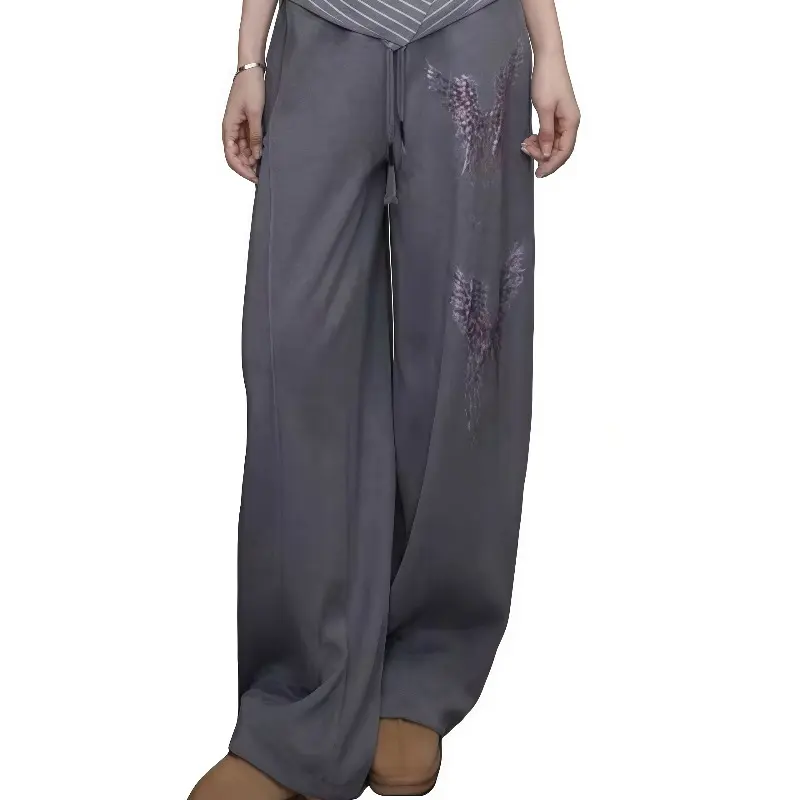 TCH - Grey, Pants, Butterfly, Rhinestone, Women