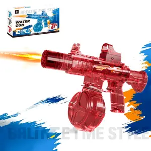 LED Electric Water Gun with Flash Effect, Rechargeable Lithium Battery, Automatic Squirt Guns, Water Blasters, Safe Outdoor Toy for Adults and Kids, Summer Pool Party Gift
