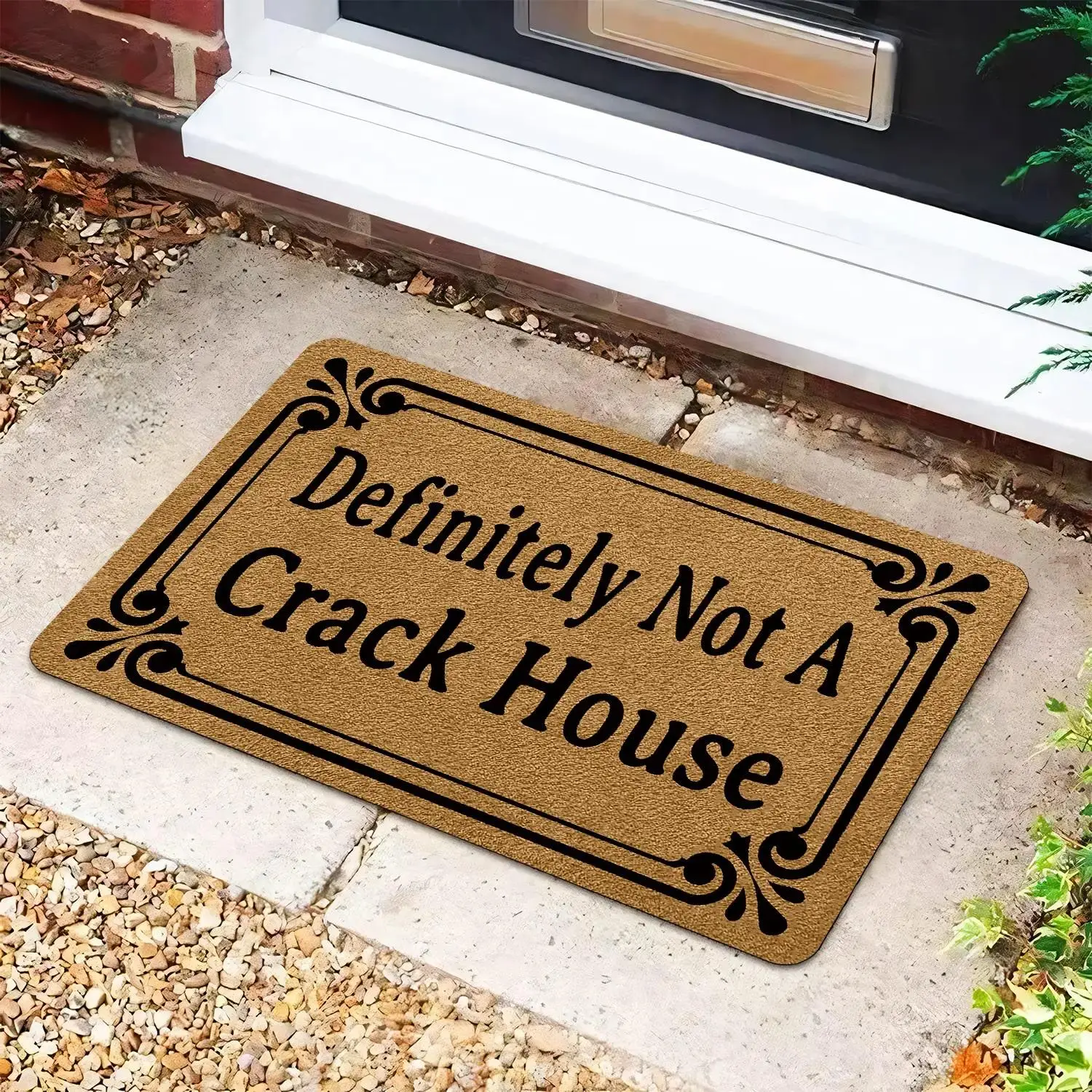 Letter Pattern Doormat, 1 Count Anti-slip Rubber Backing Mat, Decorative Carpet for Home Living Room Bedroom, Gift for Any Occasion