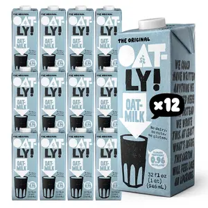 Original Oatmilk ShelfStable, Creamy, DairyFree, PlantBased Milk for Cereal, Smoothies, Baking More (32 oz, 12pack)