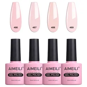 AIMEILI Soak Off UV LED Glossy Nail Salon Set4-28 Gel Polish Varnish