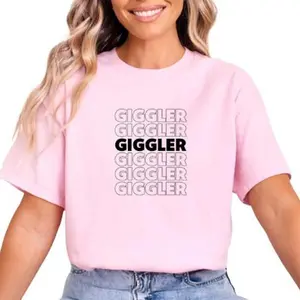 Giggly Squad Fan Apparel, Perfect Gift For Podcast Fans & Besties - Club Giggly Tshirt Cotton Top
