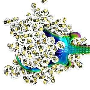 Bee Happy Polymer Clay Pieces