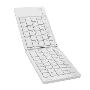 Foldable Wireless Bluetooth Keyboard, Pocket-Sized Travel Folding Keyboard for iPad, iPhone, Smartphone, Tablet and Laptop