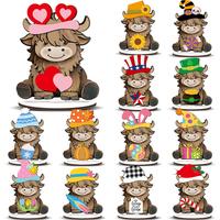 27pcs: Highland Cow Standing