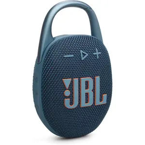 JBL Clip 5 - Ultra-Portable, Waterproof & Dustproof Bluetooth Speaker, Big JBL Pro Sound with Punchy bass, Integrated Carabiner, Up to 12 Hours of Play, Made in Part with Recycled Materials -Blue