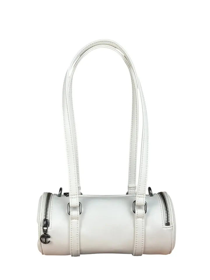 Pre-owned Telfar Leather Shoulder Bags White Duffle Two Way Bag