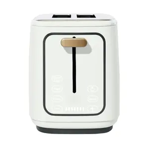 2 Slice Toaster with Touch-Activated Display, White Icing Bread Machine Bread Maker Machine Household Appliances Durable