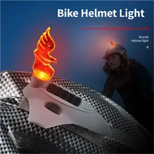Aircraft-Style Motorcycle & Bicycle Helmet Light Type-C Fast Charging Compact Portable Warning Light 7 Modes Safe Night Riding
