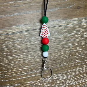 Cute Christmas Tree Teacher Lanyard