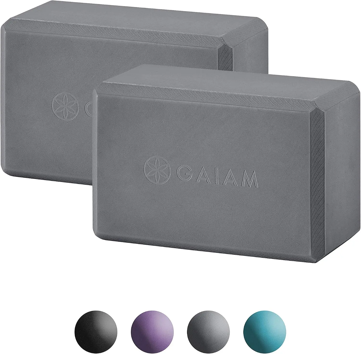 Yoga Block - Supportive Latex-Free Eva Foam - Soft Non-Slip Surface with Beveled Edges for Yoga, Pilates, Meditation