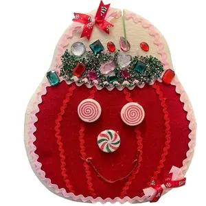 Christmas candy bucket sugar cookie wreath attachment, Fake Bake, Christmas wreath attachment, sugar cookie wreath attachment