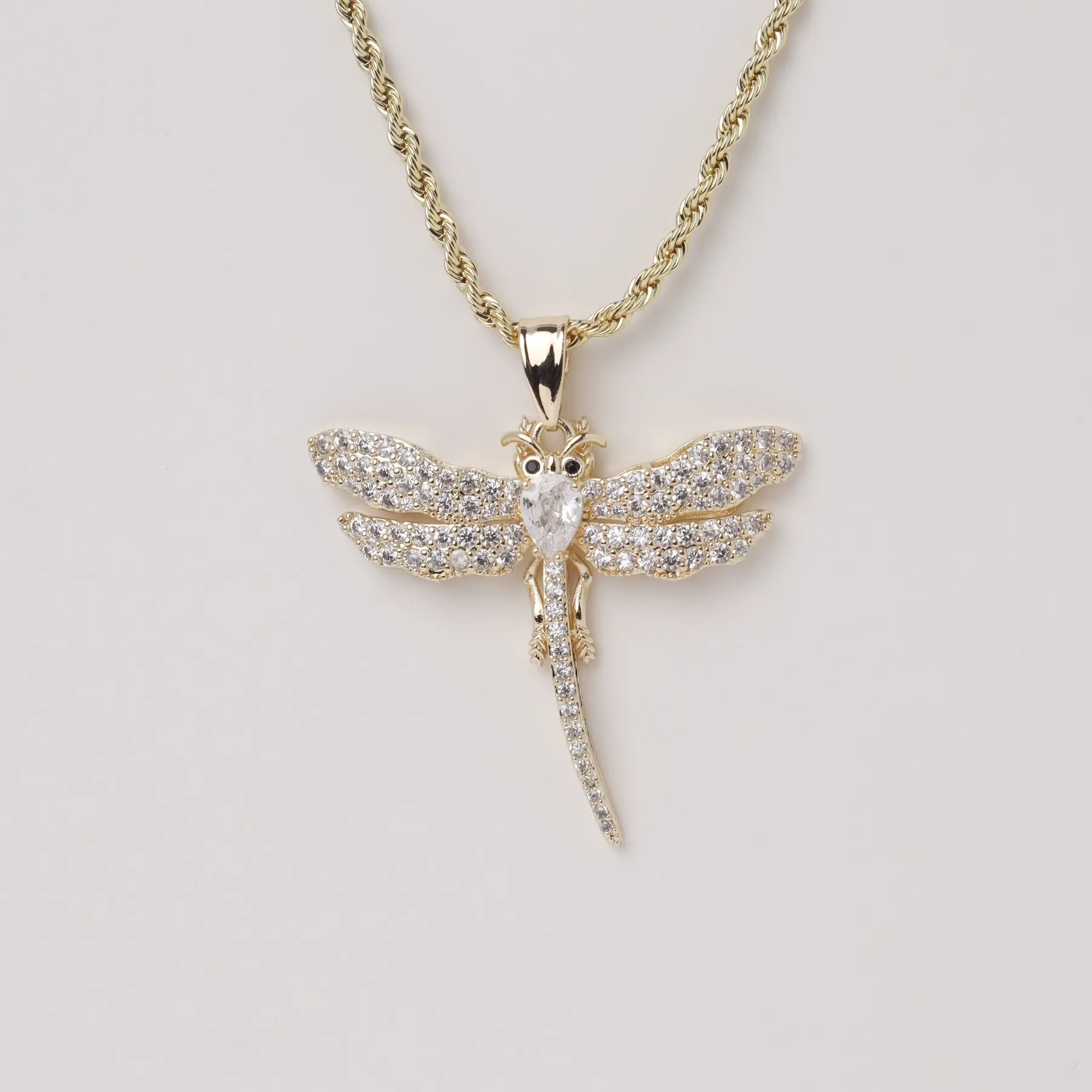 Dragonfly Pendant Necklace | 14K Gold Plated | Multiple Charm Options