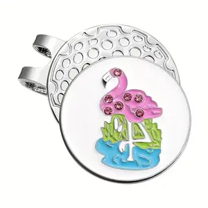 Marker with hat clip ⛳️ Pink Flamingo Golf Marker– Never Lose Your Marker Again! 🎯 ball