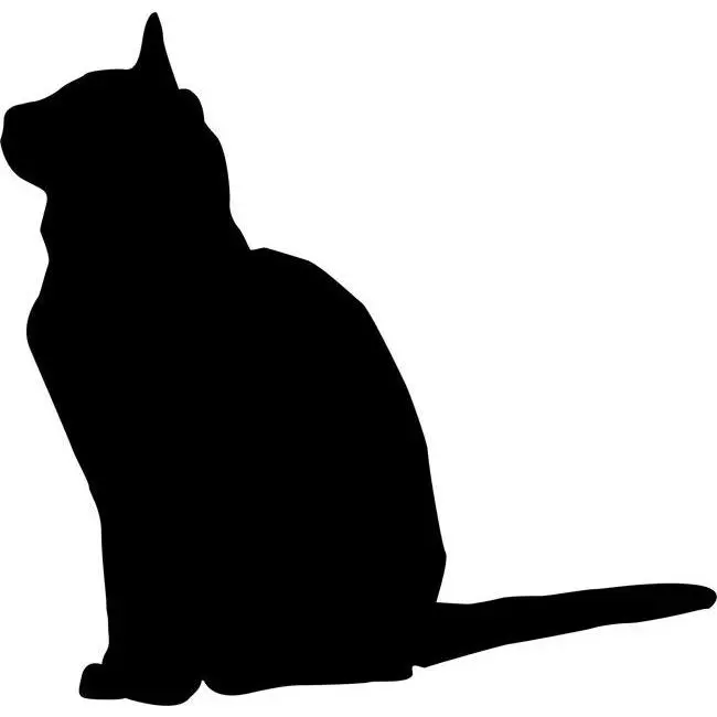 Sitting Cat Stencil Sitting Cat Stencil
