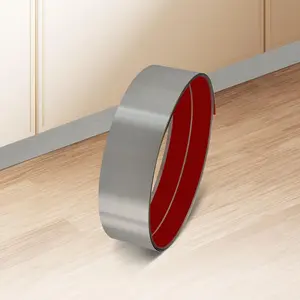 Stainless Steel Anti-Scratch Kick Plate, Peel and Stick Base Cover Kickplate Baseboard Molding Trim for Wall, Entrance Door, Kitchen Cupboard, Dishwasher Toe, 118"L x 3.15"W Brushed Silver