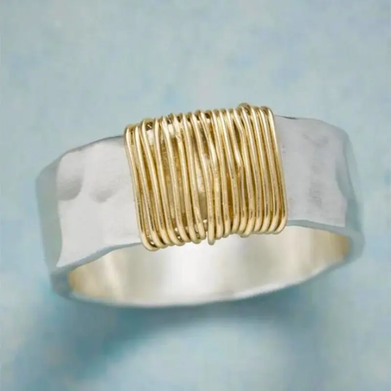 1 PC Simple Copper Band Ring Engagement Wedding Bands For Women For Wedding Engagement Party Jewelry Valentine's Day Gift Elegant Ring