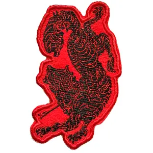 thorns and roses wolf patch