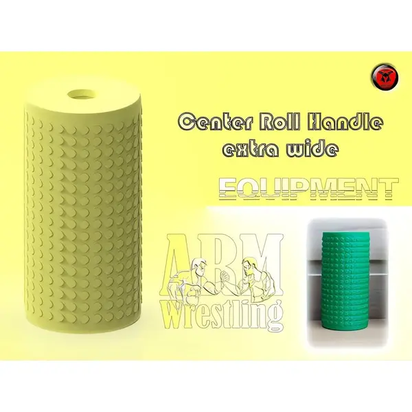 Center Roll Handle Extra Wide for Arm Wrestling - Improve Grip, Hand and Wrist Strength
