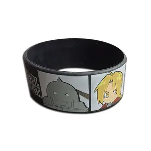 Fullmetal Alchemist - SD Edward Elric "Ed" & Alphonse Elric "Al" PVC Wristband