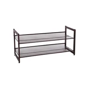 SONGMICS Adjustable Metal Shoe Rack