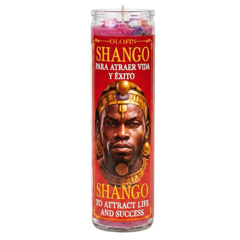 Shango (Orisha Shango) Prepared Ritual Candle Perfumed Vela Preparada