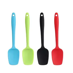 4Pcs Silicone Spatulas 11 inch Rubber Spatula Heat Resistant Seamless One Piece Design Non-Stick Flexible Scrapers Baking Mixing Tool Kitchen Accessories - Home Improvement.