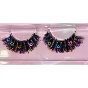 Eyelash Strips with cute butterflies, hearts, stars, and flowers, Cosmetic