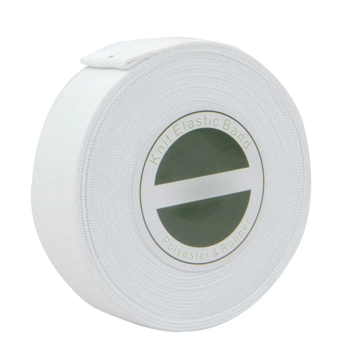 Elastic Band for Sewing, High Elasticity White Flat Knit Elastic Spool for Wigs Pants Waistband Crafts DIY (0.6 Inch 6 Yards)