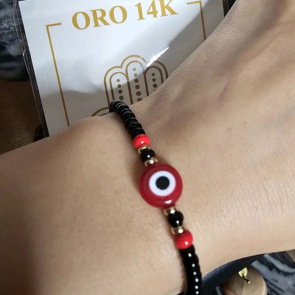 Artisanal Thread Bracelet with 14k Gold