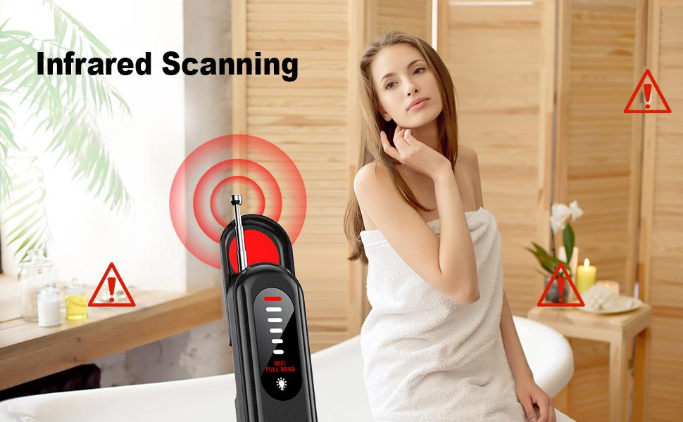 Hidden Camera Detector, Hidden Device Detector, Anti Spy Bug Detector, Spy Camera Finder, Wireless Camera Finder, RF Signal for Travel, Hotel, Car & Office Privacy Protection Safety,back to school,back to school haul